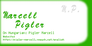 marcell pigler business card